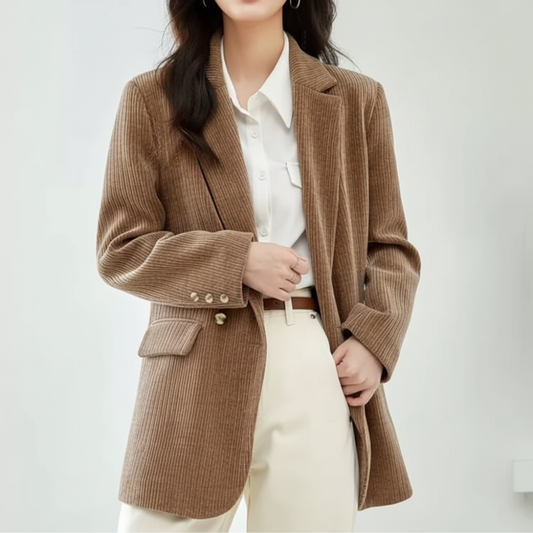 Blazer aus Cord mit Struktur