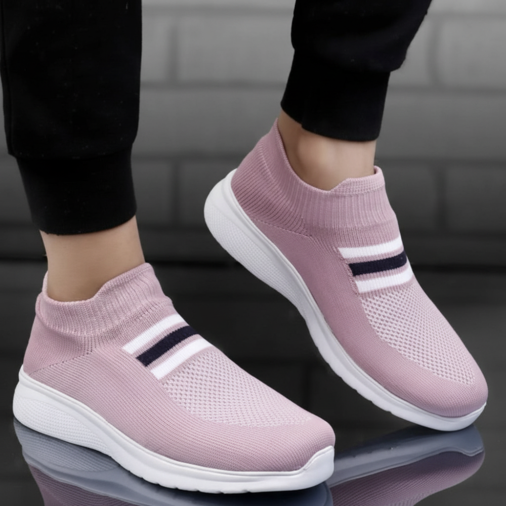 Slip-On Strick-Walking-Schuhe